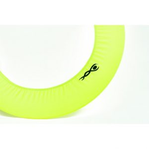 Neon yellow hoop cover