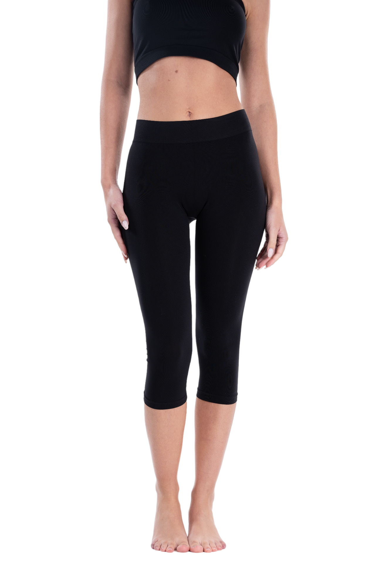 Comfortable Black Capri Pants for Women