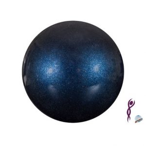 Blue deep glitter rhythmic gymnastics ball