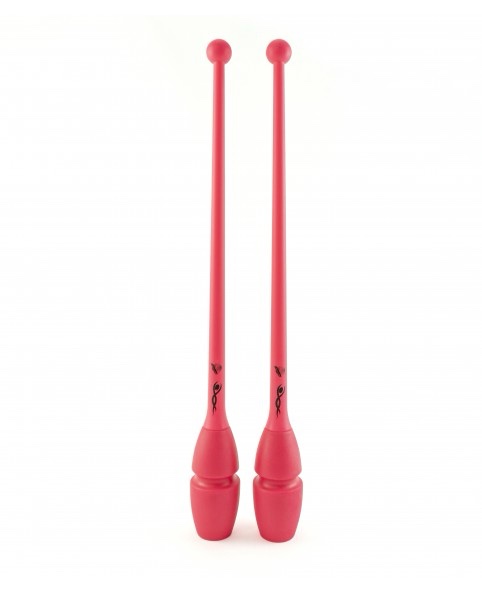 PINK NEON/PINK NEON Connectable Rubber Clubs - FIG Approved